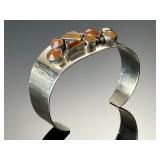 Desert Rose Trading Sterling Silver Carnelian Chalcedony Cuff Bracelet DRT