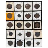 Vintage World Coin & Token Collection Lot (25 Pcs) – Canada, UK, Europe, Mexico