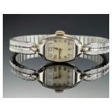 Vintage Hamilton 14K Gold Filled Ladies Cocktail Watch, 17 Jewel, Cal. 721