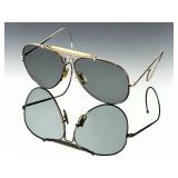 Vintage Bushnell 601 Aviator Sunglasses Bausch & Lomb Shooter Case Japan