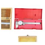 Mitutoyo & Central Forge Machinist Tool Lot - Dial Calipers & Micrometers