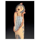 Jemez Pueblo Corn Maiden Pottery Figure by Cindy Fragua - Signed Native Art