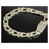 Vintage Mexican Sterling Silver Link Bracelet 925 IC-29