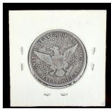 1912 US Barber Half Dollar 90% Silver Coin - Philadelphia Mint