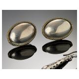 Vintage Sterling Silver Earrings Lot 3 Pairs Nakai Mexican 925 Estate Jewelry