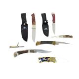 Vintage Knife Lot of 7: Solingen Germany, Winchester, Frost Cutlery, Ideal