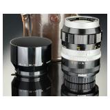 Nikon Nikkor-Q Auto 135mm f/3.5 Vintage F Mount Lens Case Hood Nippon Kogaku