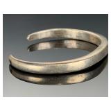 Vintage Silver Cuff Bracelet Unmarked Unsigned Estate Jewelry