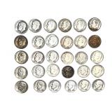 30 Pre-1964 Roosevelt Silver Dimes Lot | 90% Pure US Coinage Collection