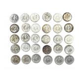 30 Pre-1964 Roosevelt Silver Dimes Lot | 90% Pure US Coinage Collection