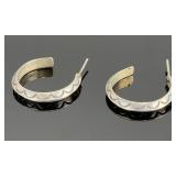 Native American Vintage Turquoise Silver Inlay Rings (2) Size 5.5 & 6