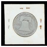 1955 US Franklin Half Dollar 90% Silver Coin BU Uncirculated