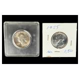 1951-D Franklin Half Dollar 90% Silver US Coin Appears Uncirculated