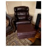 Haverty leather recliner 