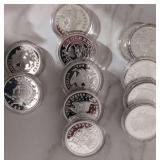 WST004 Complete Set of the "United States Most Sought-After Silver Dollars" .999 Fine Silver!
