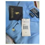 WST060 (1) Unused: Medium Sized, Light Blue "POLO" Shirt by Ralph Lauren.