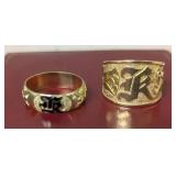 WST046 (2) Hawaiian 14K, 10K Gold Rings "KUUIPO" Sweetheart or Lover.