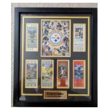 WST119 NFL "Pittsburgh Steelers" 6-Time Super Bowl Champions Wall Display.