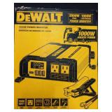 WST0121 (1) Unused, Like New "DEWALT" 1000 Watt Power Inverter.
