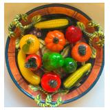 EAT006 - Decorative Glass Fruits And Vegetables