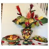 EAT009 - Decorative Food Items And Vase