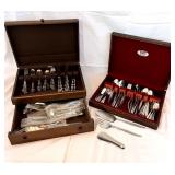 EAT089- Vintage Stainless Steel Japan Silverware Sets in Storage Cases