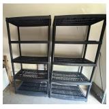 EAT166 Two Five-Tier Plastic Shelving Units