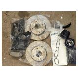 EAT298 Two Brake Rotors, 4 brake Pads, Fog Lights, And A Victor Reinz gasket set