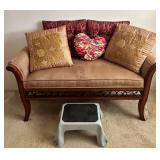 EAT305 - Wood Silk Upholstered Bench And More