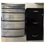 EAT356 - Filing Cabinet And Plastic Cabinet