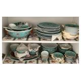 PPM090 Large Set Of Vintage Chinese Porcelain Dishes 