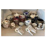 PPM105 Chinese Soup Bowls, Soup Spoons, Teapots, Teacups & Sauce Dishes