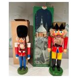 PPM119 Two Vintage German Erzgebirge Wooden Nutcrackers