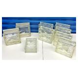 EHE080 Set Of 9 Glass Bricks In Various Sizes 