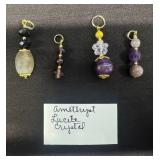 EHE124 - Myrna Lee Chang Amethyst Lucite Crystal 