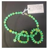 EHE164- Beautiful Myrna Lee Chang Necklace with Matching Bracelets