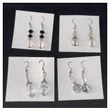 EHE204 Myrna Lee Chang Set of Four Crystal Earrings
