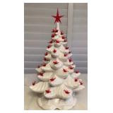 EHE419 Large Vintage Ceramic Christmas Tree With Lighted Base
