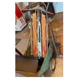 KVS038 - Vintage Champion Snow Sled & Misc Garden Bundle 