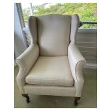 KVS065 - Vintage Queen Ann Wingback Chair