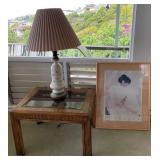 KVS066 - Diana Hansen -Young Print, Ceramic Lamp, End Table