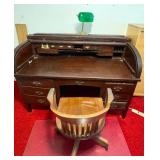KVS089 - Vintage Desk, Chair, Lamp