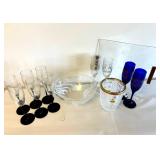 EFF009 Millennium NYE Stemware, Glass Serving Dishes & Vintage Crystal 