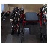 EFF102 2 Walkers And A Wheel Chair
