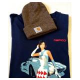 EFF118 Official 1998 Namco Ltd. Game T-Shirt With Carhartt Beanie 