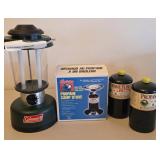 EFF149 - Propane Camp Stove and Coleman Battery Operated Lantern 