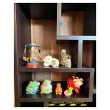 EFF162 Ceramic And Wooden Animal Figures 