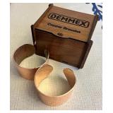 EFF171 Two Demmex Copper Bracelets 