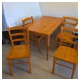 EFF175 - Five-Piece Solid Wood Dining Table 