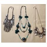 MHH038 Three Statement Piece Costume Jewelry Necklaces 